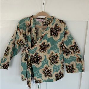 Lucky Wang NYC Floral Kids Kimono Blouse